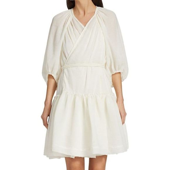 3.1 Phillip Lim Balloon-Sleeve Wrap Dress - Picture 1 of 9